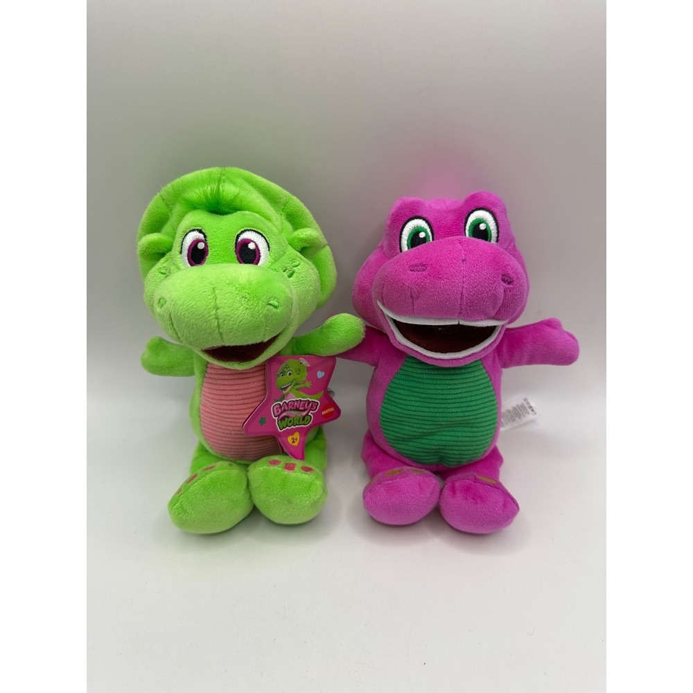Barney's World Barney the Purple Dinosaur & Baby Bop Green Mattel Fisher Price